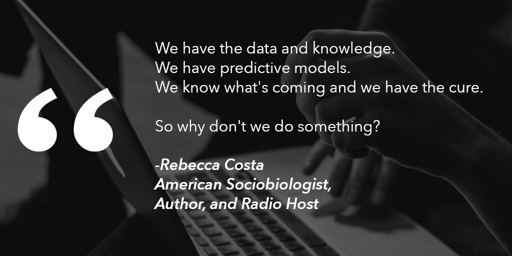 rebeccacosta's tweet image. We stand on the cusp of changing the environment to which we must adapt. 
bit.ly/2w6wnCt #Leadership #Foreknowledge