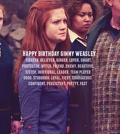Happy Birthday Ginny Weasley! 