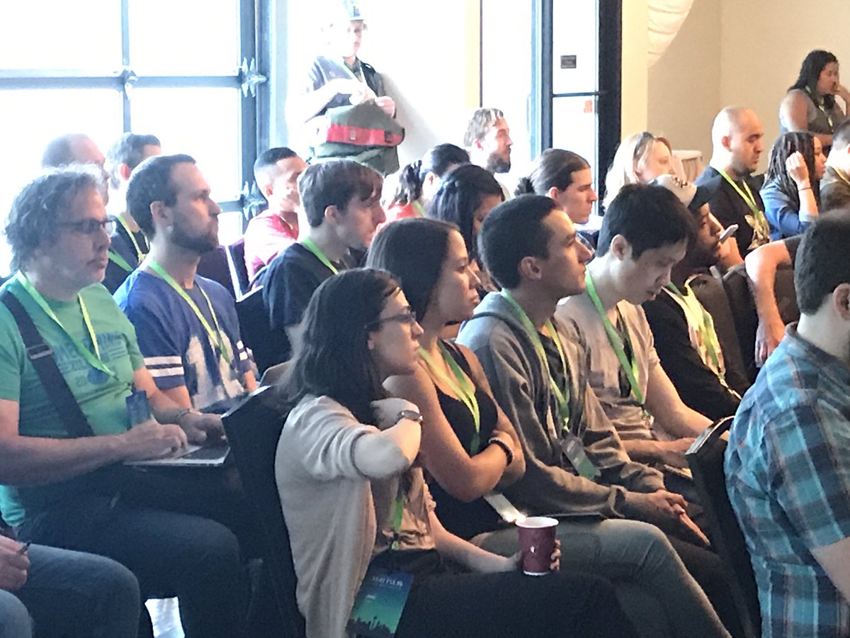 Great turnout to the first #SeattleJSConf. Thank you to #SeattleJS! Also, we're hiring frontend devs. Reach out --> cbredev.com/#!/careers