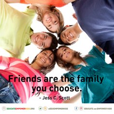 EduEmpowerKids's tweet image. What do you do to encourage meaningful friendships in your child&apos;s life? #strongfamilies #buildingconnection #buildstrongkids #familybond