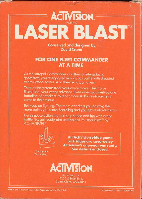 gypnho's tweet photo. Laser Blast (PS1/2600/XBGS/PC) released 01 Mar 1981 by Activision https://t.co/L0MxhTcc57