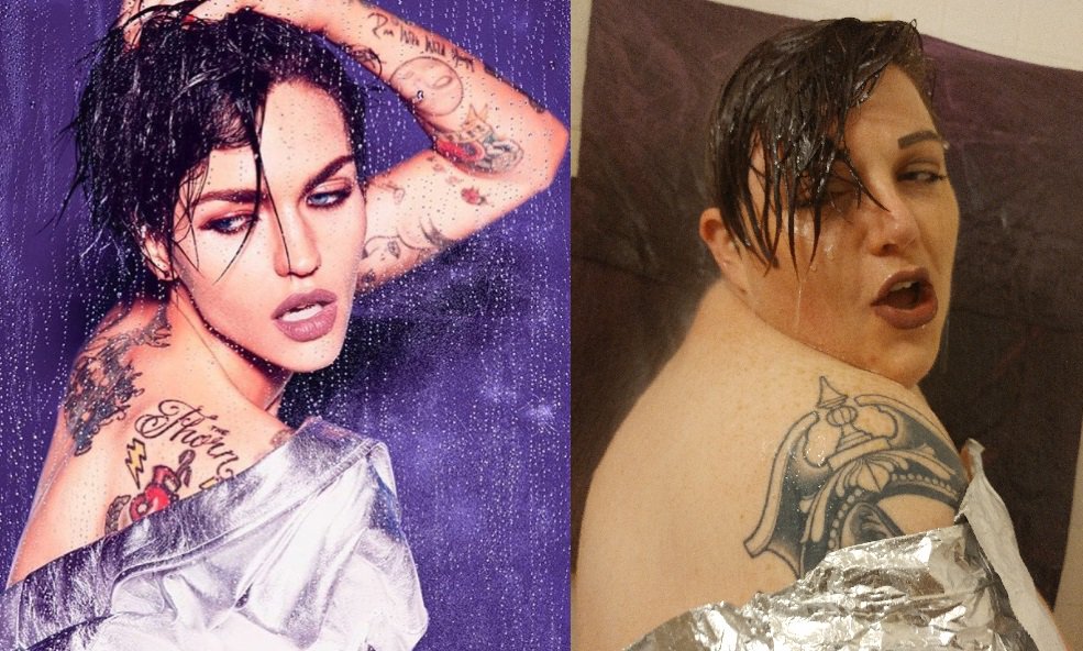 GISHmisbehave's tweet photo. @RubyRose My good friend and designer Reynolds made this shirt for me? Samers? #embracereality @gishwhes #teamaimingtomisbehave https://t.co/XtZiixzGYk