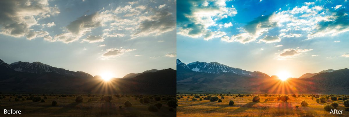 LenscapeFilters's tweet image. Everybody loves a beautiful sunset! Using our workflow you can transform a photo like this in just a few simple steps #landscapephotography