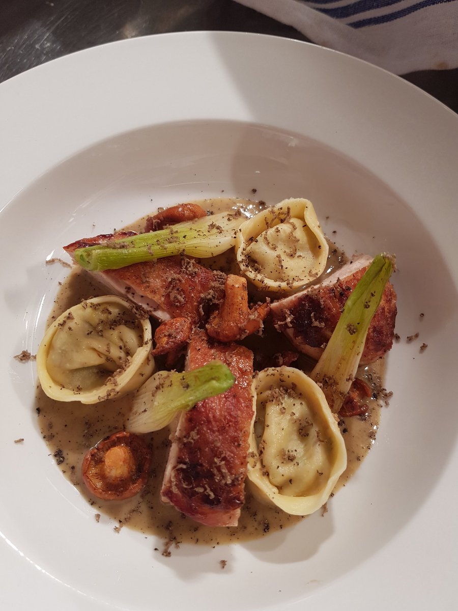 First special going out <a href="/AlmaBristol/">Alma Tavern &Theatre</a> guinea fowl pancetta tortellini summer truffle