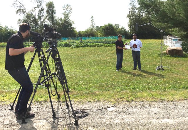 Exciting video shoot this morning for @IgniteFredNB <a href="/MarrsSyrup/">Marrs Sweet Syrup</a>'s  Nackawic location. Great product. Great future!