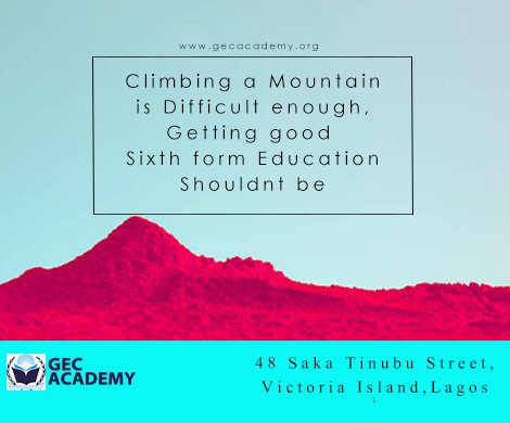 gecacademy1's tweet photo. With the right education, life is a grand slide #GecAcademy https://t.co/WkxDPOidTH