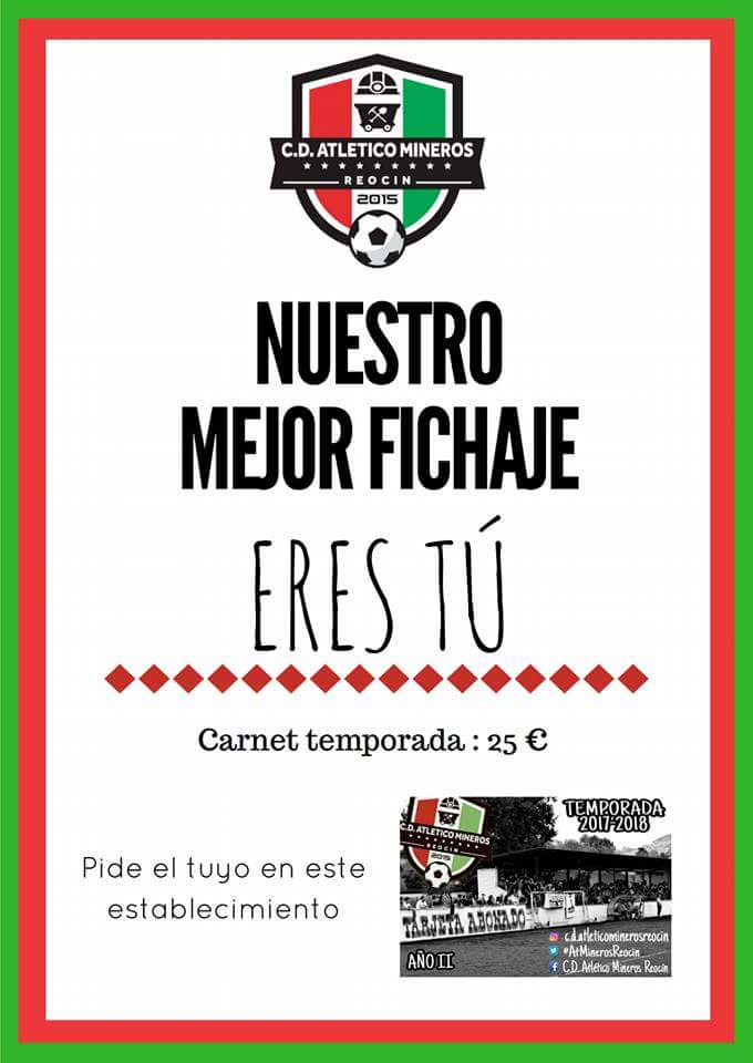 AtMinerosReocin's tweet photo. ¡Ya disponibles! En diferentes comercios y a través de cualquier jugador del 1er equipo. ¡Únete a la familia minera! #unpueblounailusión https://t.co/J2VEYzICXJ
