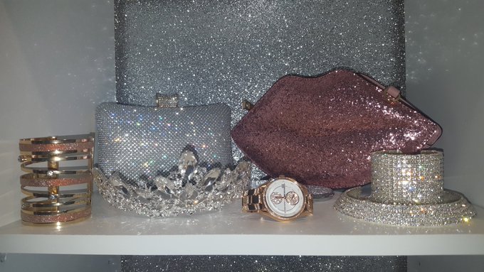 I love everything the sparkles my favorite shelf in my closet built for a 👑 https://t.co/nbgdbTklLP