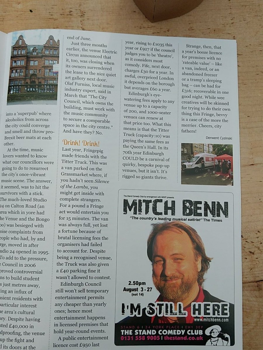 To those of of you wondering where #tittertruck has disappeared this article in <a href="/fringepig/">Fringepig</a>  explains all. We just need to become councillors