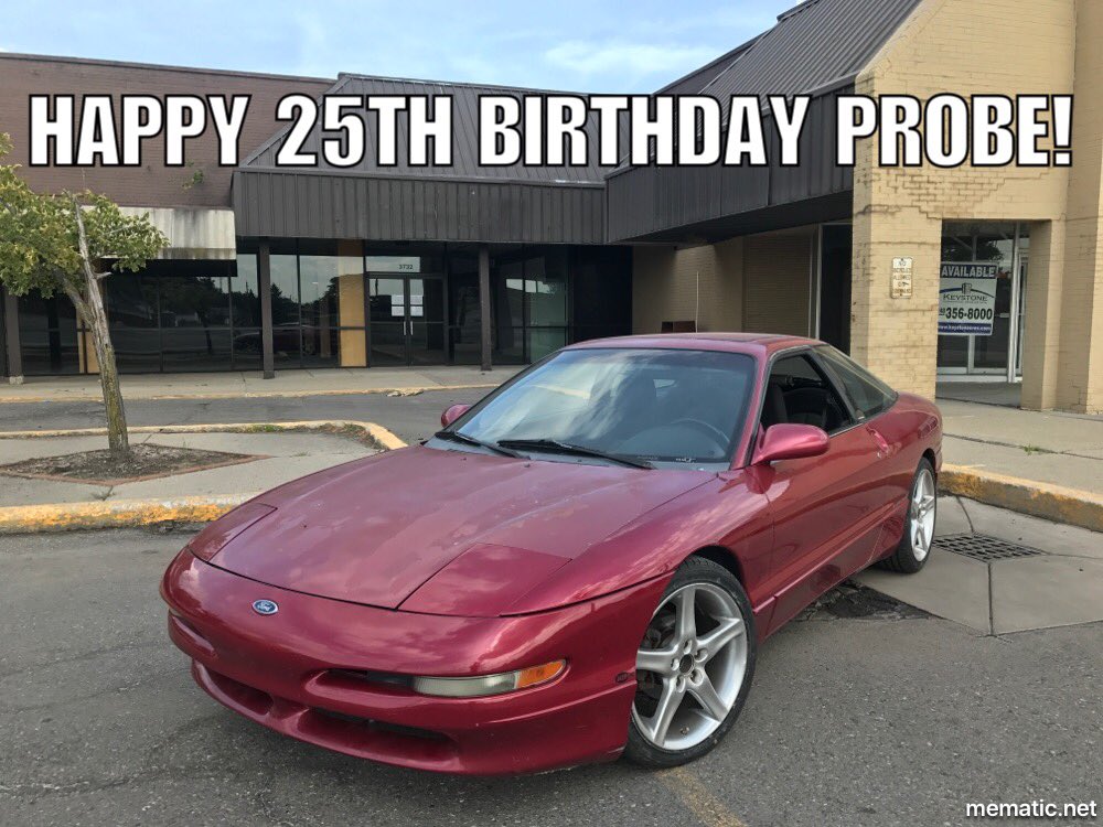 XenonGT's tweet photo. This little survivor rolled off the line 25 years ago today! @Ford #fordprobe #ProbeGT #autoalliance @MazdaUSA #KLZE https://t.co/Tp9BLkUD1L