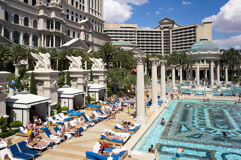 Living the good life at Caesars Palace's 7 Pools,Cleopatra's Barge, & Alto  Bar – Entertainment and Sports Today