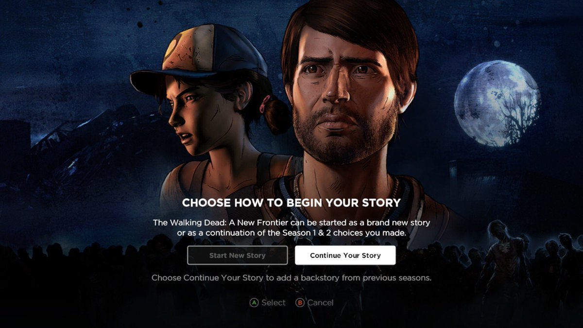 shinobi602's tweet photo. Telltale gaming continues. Music's already hitting me hard. Let's go. #TWDS3 #XboxOne https://t.co/CaPU8C0QUw