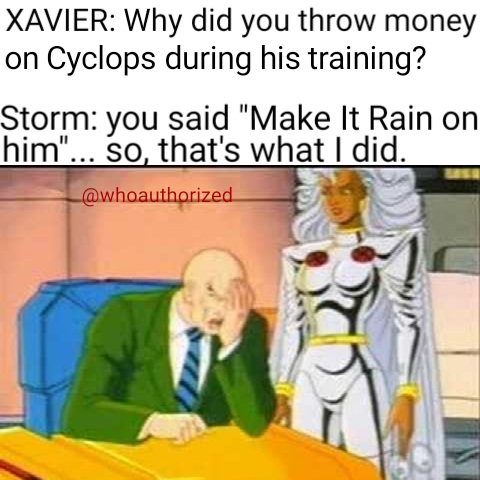 WHOAUTHORIZED_'s tweet photo. #xmen #stormmemes #stormmemes #memes #whoauthorized_ #whoauthorized @BlackGirlNerds https://t.co/29whT3j7Rp
