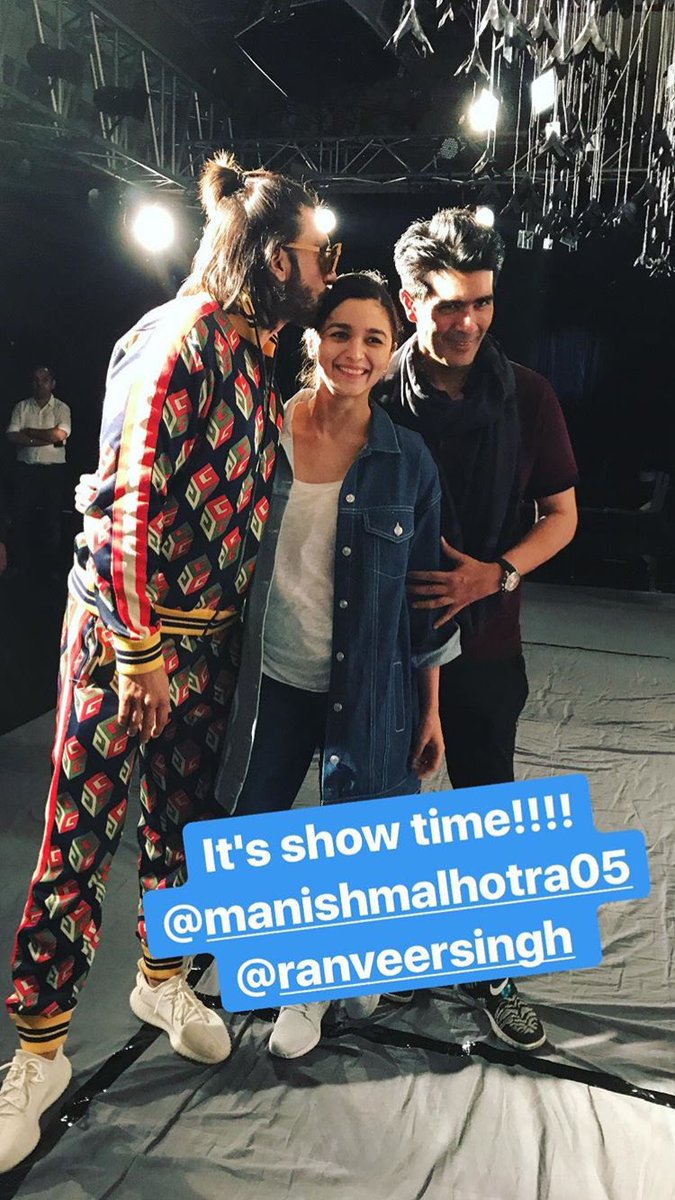 عليا بهات مع رانفير سينغ ومانيش مالهوترا🌟.