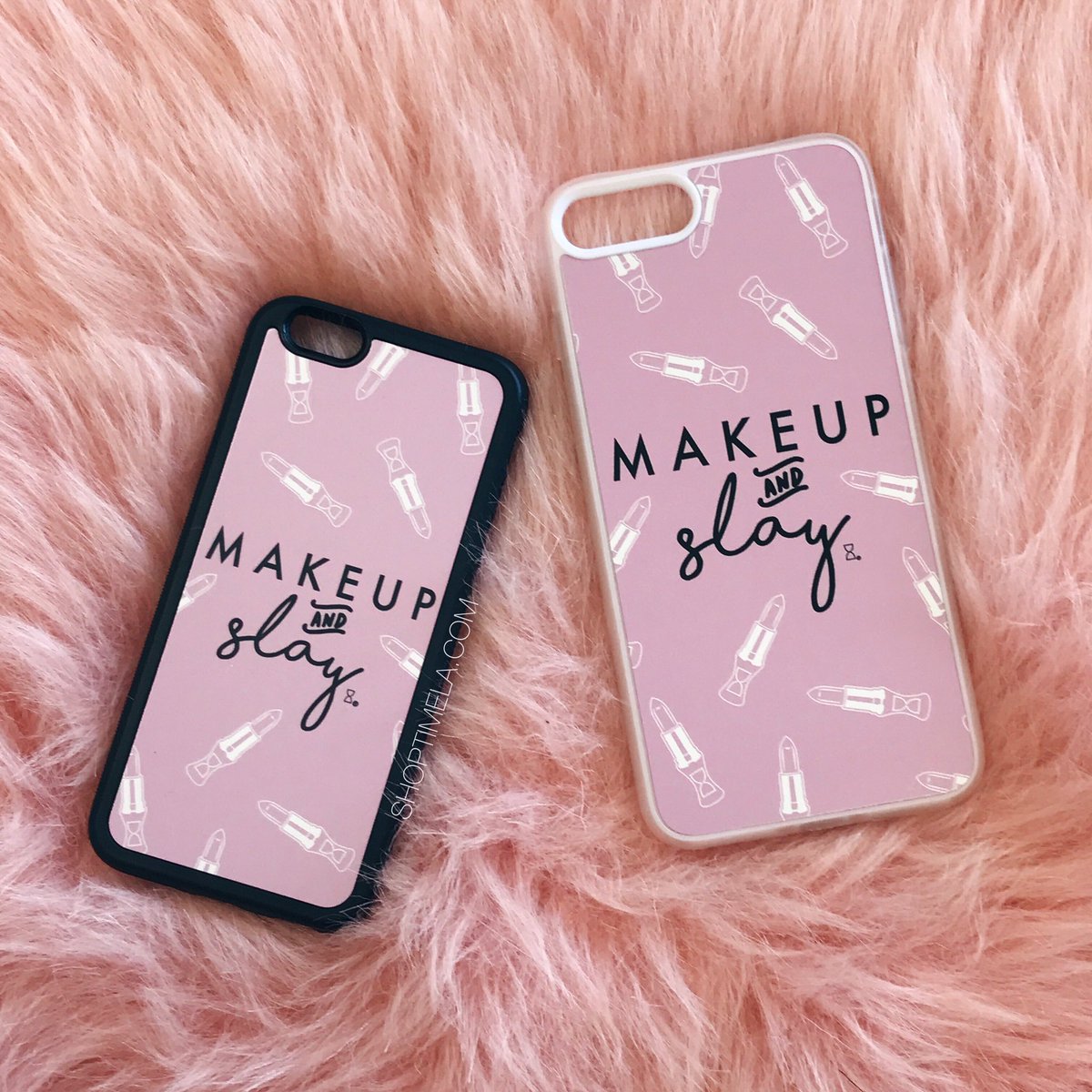 shoptimela's tweet photo. New #makeupandslay phone cases available now and on Samsung S8 and S8+ too! 😍💗🙌🏻 https://t.co/KsNUSSjwVt #timelosangeles https://t.co/bctYCJ867D