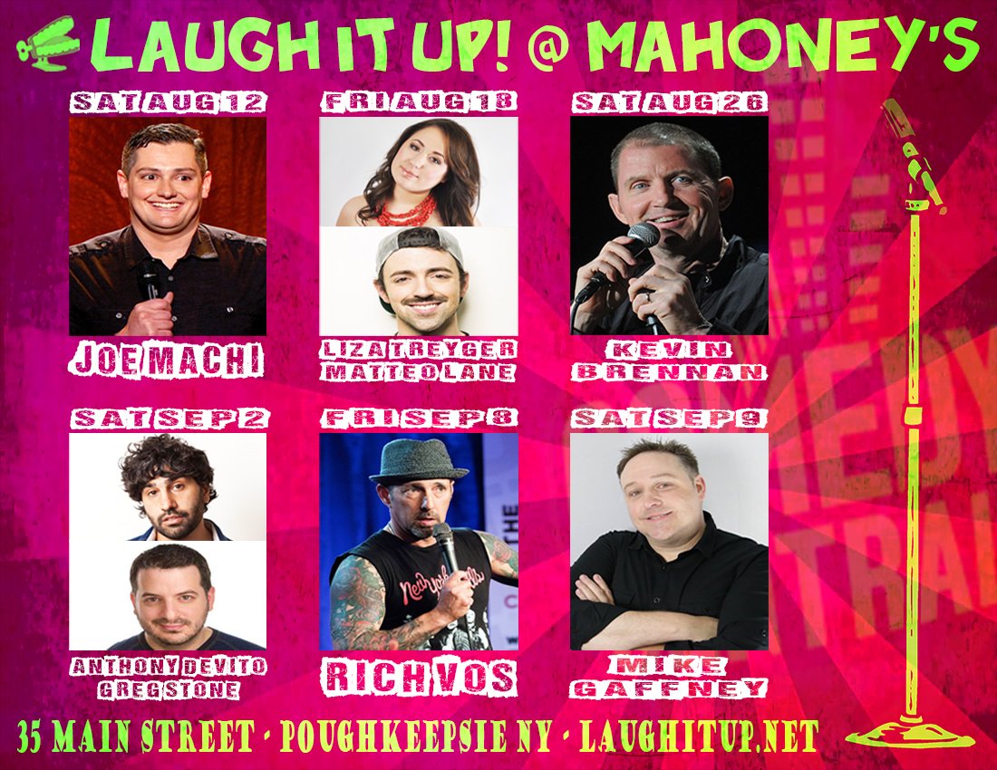Laughitupcc's tweet photo. The revolutionary force for comedy in the #HudsonValley!

#FTW #LIUTakeover https://t.co/1Zlg5puxR7