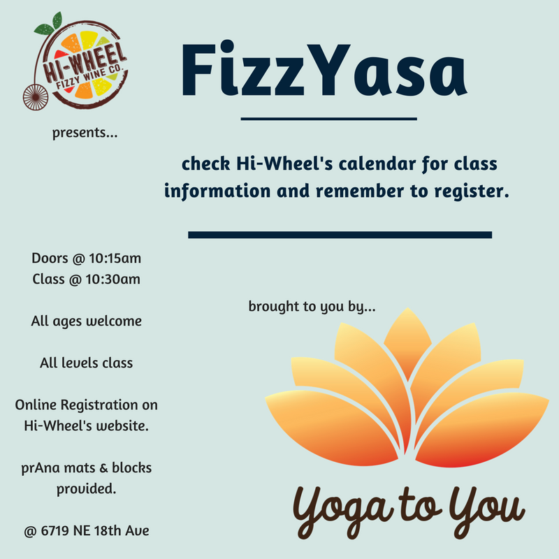 HiWheelWines's tweet photo. #FizzYasa is just around the corner! @YogaToYouPDX hosts a spectacular class! Make sure to claim your spot: https://t.co/whPy8XHFnj https://t.co/tpPd9x46Kh