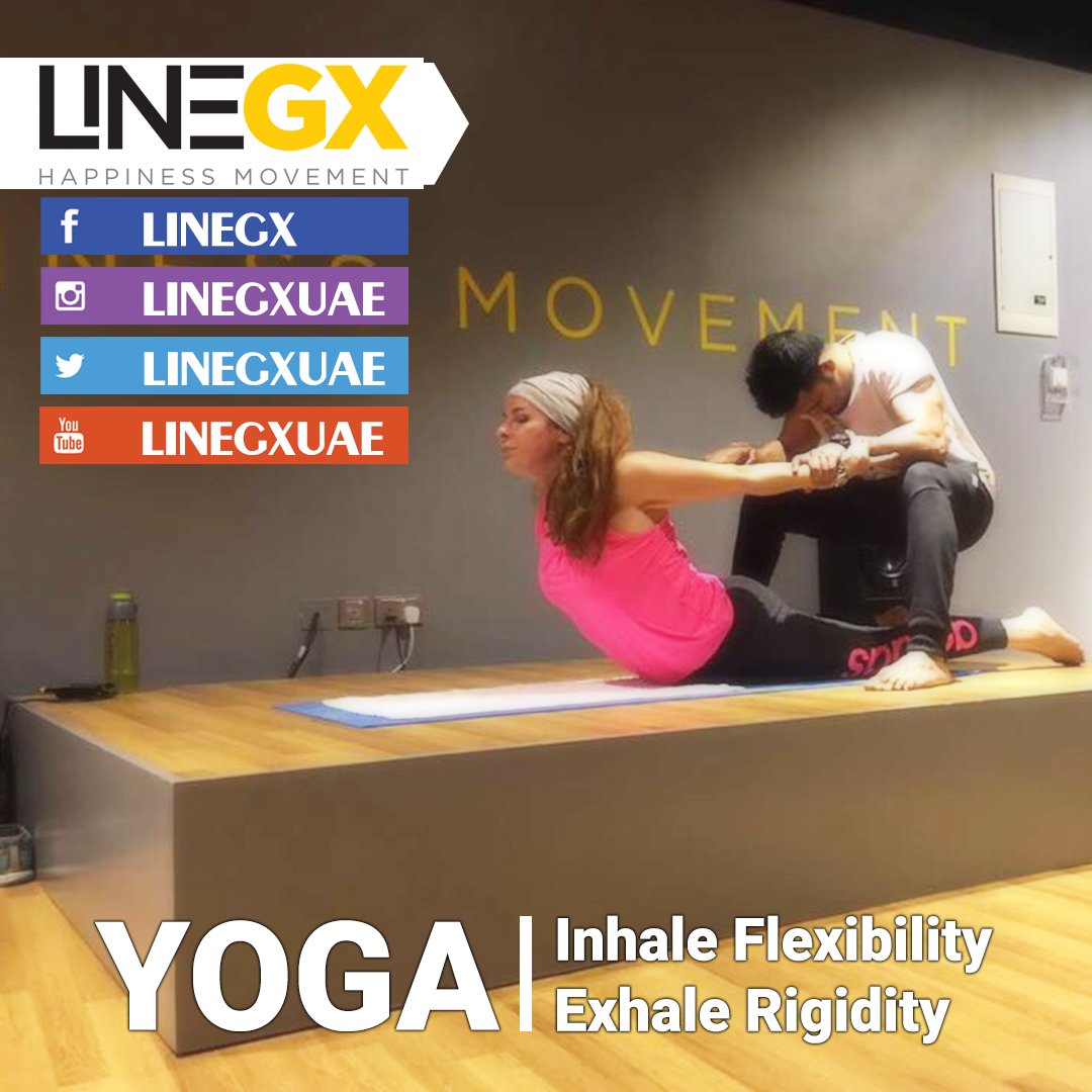 linegxuae's tweet photo. #Yoga #classes #inhale #flexibility #exhale #rigidity
#linegxuae #linegx #groupclass #motivation #fattofit #functional #training #inabudhabi https://t.co/Xko6ERiywh