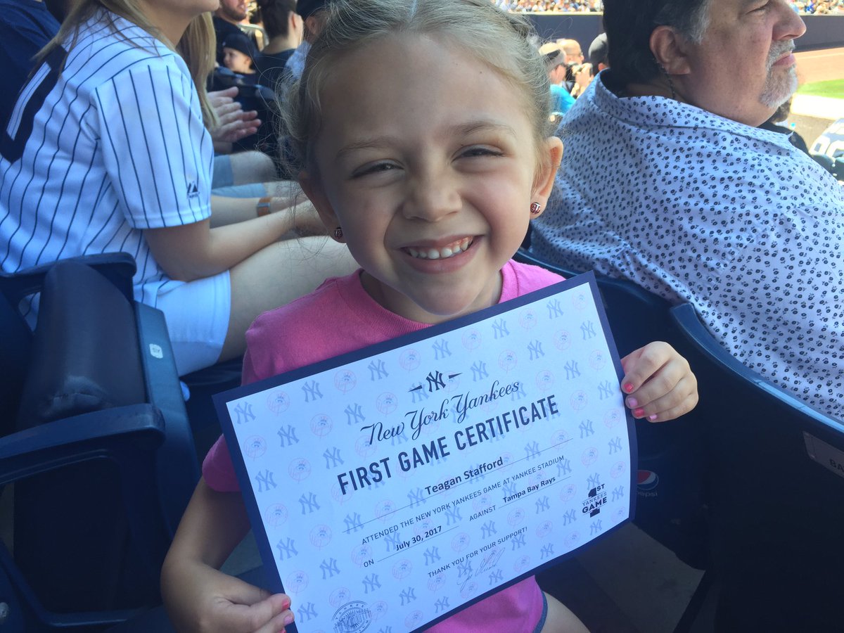 staff23's tweet photo. #firstyankeegame @Yankees https://t.co/d2mqU1Kw1i