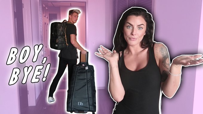 Just posted my THIRD vlog!  KICKED MY BOYFRIEND OUT OF HIS OWN HOUSE!  RT &amp; ask me some questions for<a href="/tag/coachella18"class="tags"><span>#coachella18</span></a>