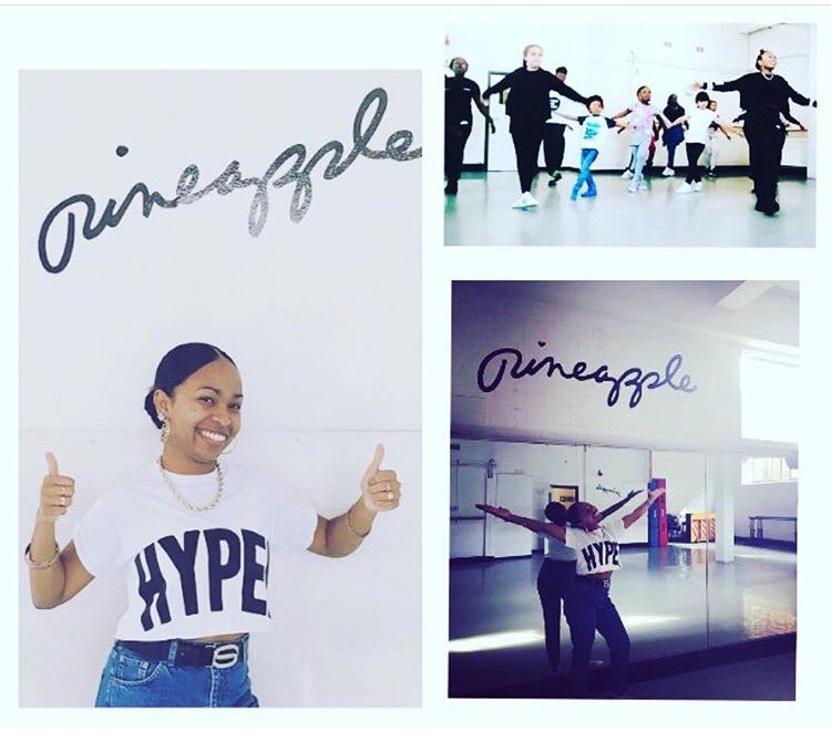 Our girl Shanice now teaching classes at Pineapple Dance Studios. A very proud Dance teacher right now #movingintowork #dance #streetleague