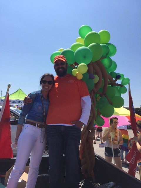 kernaghant's tweet photo. Our #ETFO #TVTL rainbow apple tree suffered a bit in the #LdnOnt wind...but Alia's dancing was unstoppable! #prideldn17 #LGBTQ #LoveWins https://t.co/xAp1aIpc4r
