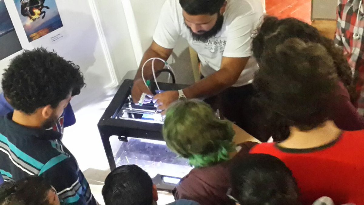 Taller de #3Dprinting para el #Hwthon17CR por <a href="/hasanchezo/">Hugo Sánchez</a>