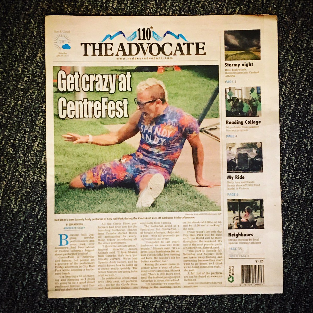 SpandyAndy's tweet image. Let&apos;s get crazy!  😝🕺#frontpage
Join me 2pm &amp;amp; 5:30pm today @RDCentrefest 🎪🤹‍♀️