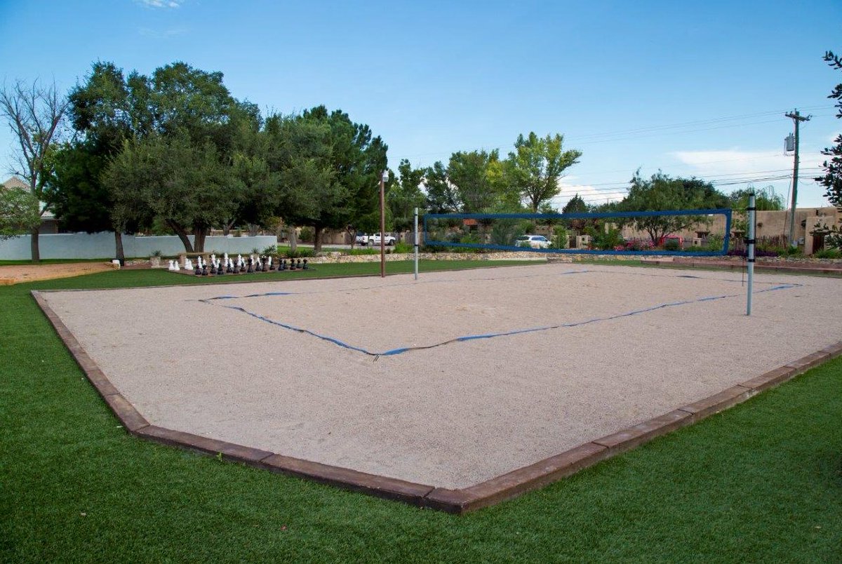 Reason 54 to #visitGageHotel: Play a game of outdoor volleyball before jumping into the pool!