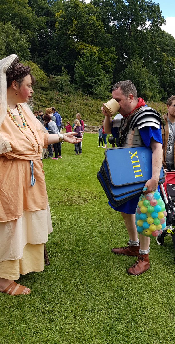 Apparently the Romans fought with plastic fun balls! 

Who knew?
