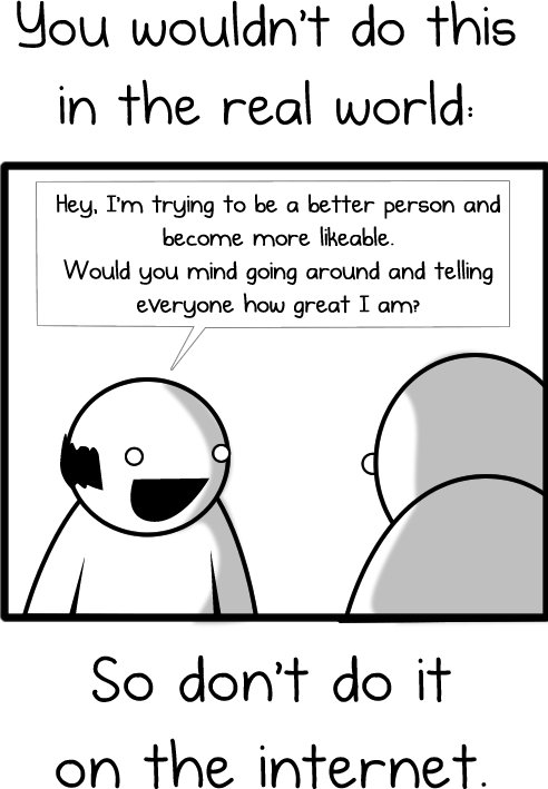 smartagoncom's tweet image. The most important #SocialMedia marketing #Guide comes from the @Oatmeal 😂 #humor