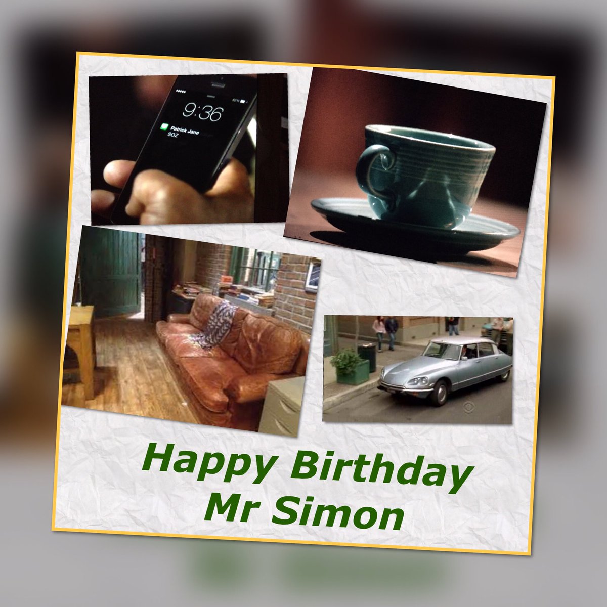 BaarsMieke's tweet photo. #BakerWeek2017 #Happy48SimonBaker The most important things ( after Lisbon βΊοΈ)Thanks Mr Simon for bringing #PatrickJane in my live https://t.co/96v5ahLyRQ