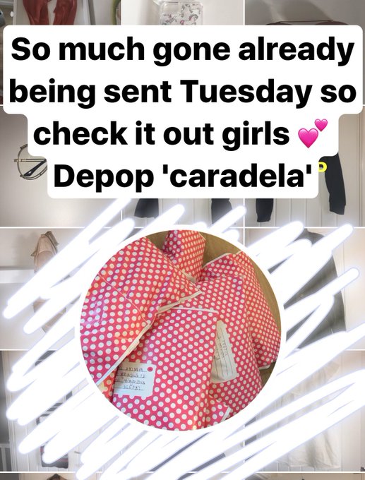 Girlies so much gone on my @depop tonight and flying out 💕 check it out search 'caradela' all being sent<a class="tags" target="_blank" title="On Twitter" href="/?out=eyJ0eXAiOiJKV1QiLCJhbGciOiJIUzUxMiJ9.eyJpYXQiOjE3MjE1Njk3MDIsImlzcyI6InR3cG9ybnN0YXJzLmNvbSIsIm5iZiI6MTcyMTU2OTcwMiwiZXhwIjoxNzUzMTA1NzAyLCJyZWRpcmVjdF91cmwiOiJodHRwczovL3R3aXR0ZXIuY29tL2RlcG9wIn0.aSSjuKy3cT_W8jiuOL58M35-JeSFGDHrKh34D8XU8Gd55wiBgn95evw42gMKbOHAH1gNfDV1X5IrFVqTtr9WSw">@depop</a><a href="/tag/tease"class="tags"><span>#tease</span></a>