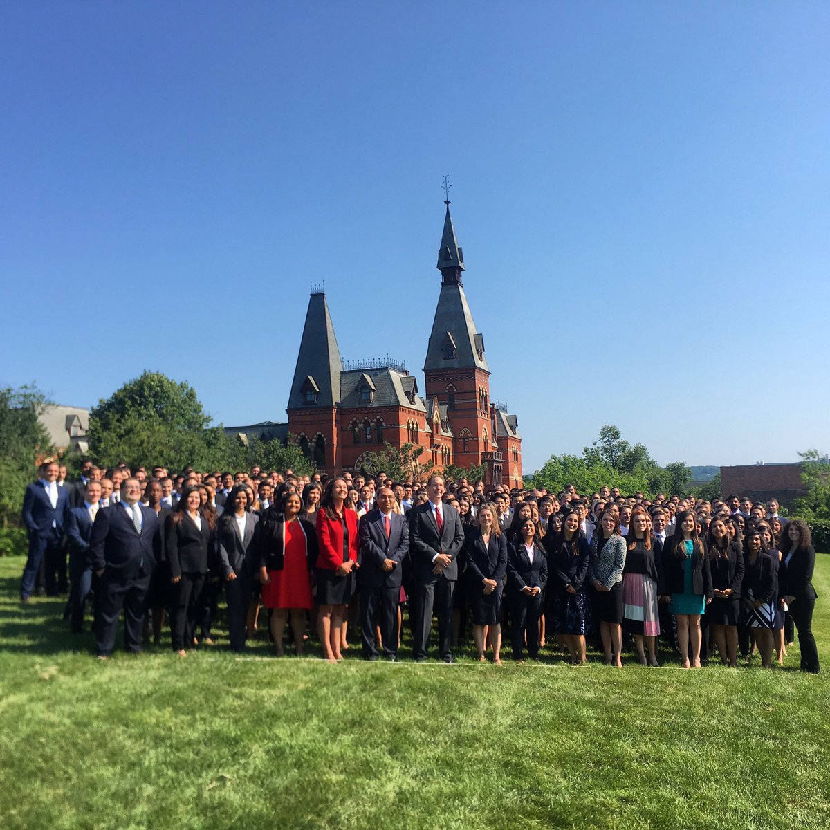 Judi_Byers's tweet photo. Hands down, my favorite moment of the year! Welcome #CornellMBA 2019!! https://t.co/M6Ps5KfJoK