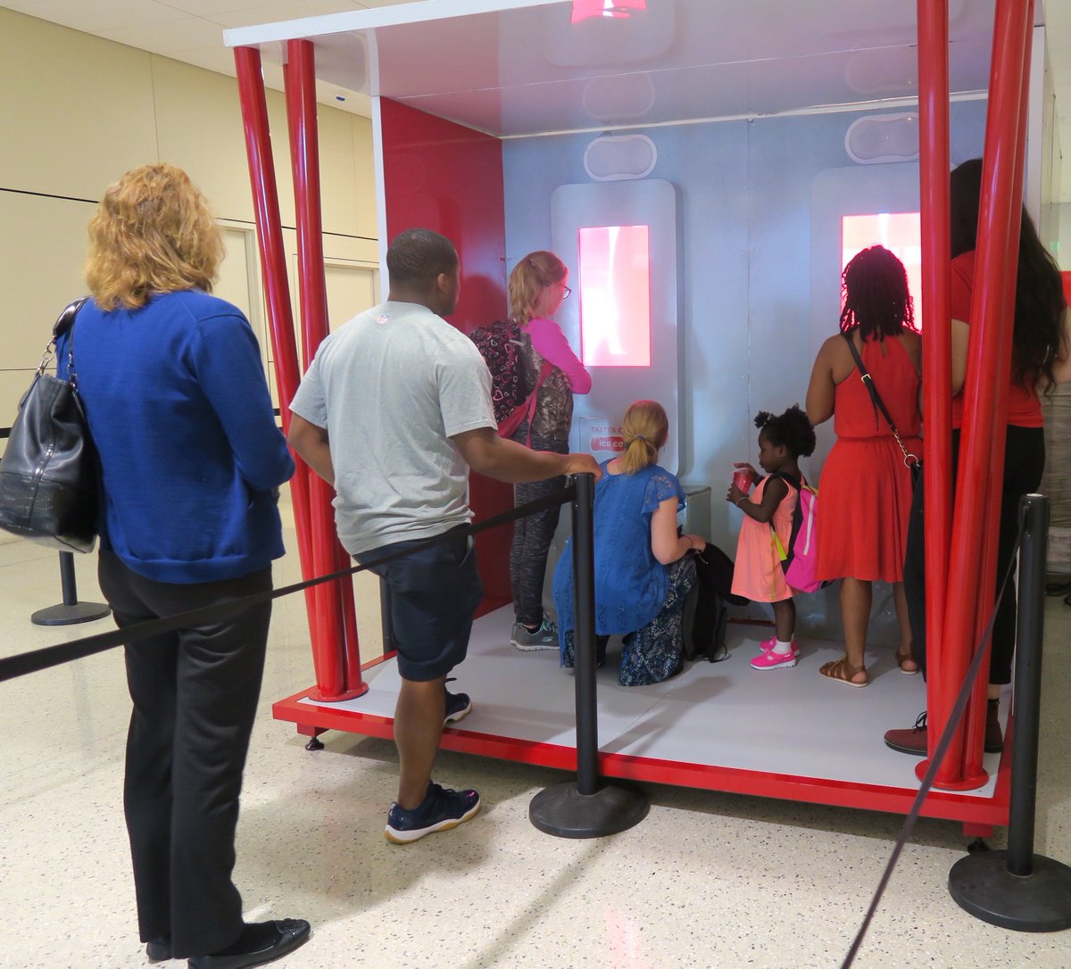 DFWAirport's tweet photo. The #ShareACoke Tour has arrived at #DFW! 
Stop by the kiosks at A13 and C27 to create your own personalized can. 
🗓Sun/Mon 12-8pm https://t.co/ffOeRN2ICd