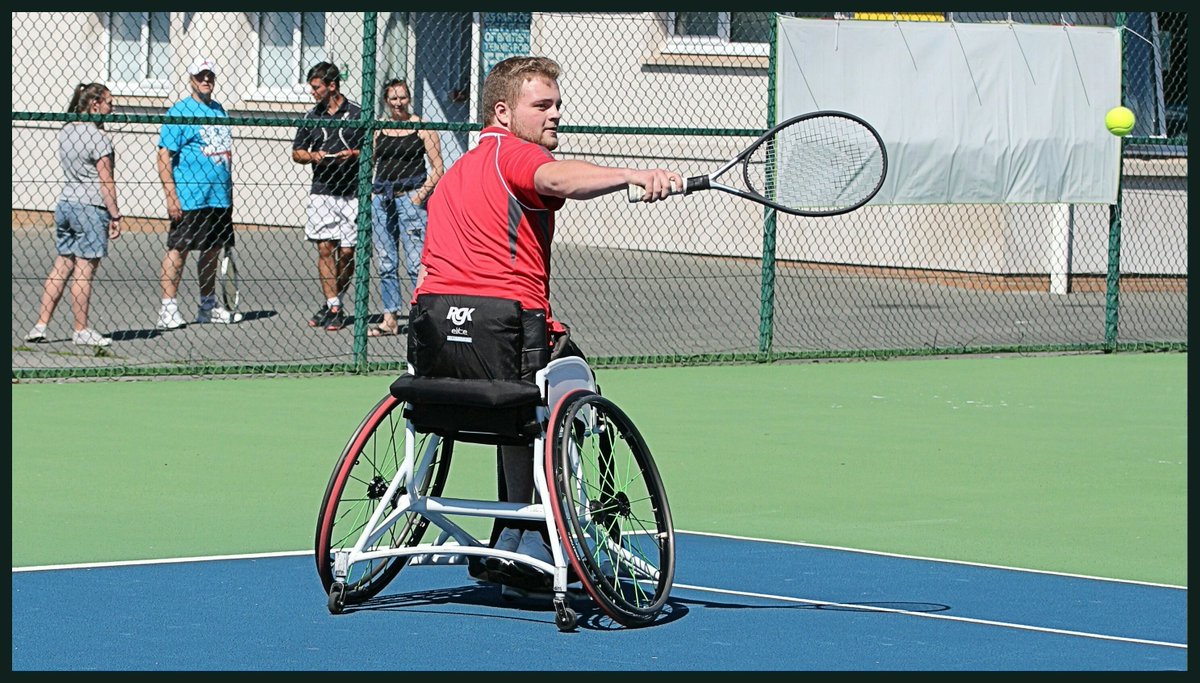 Wheelchair Tennis at the Club Monday 31st July 6:30pm all welcome to Help, Join in, Support.
