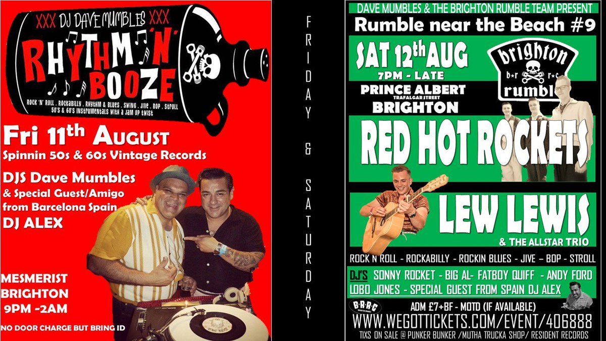 BrightonRumble's tweet photo. @mesmeristbar FRIDAY https://t.co/qxwrCUVOap