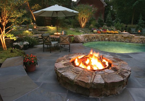 Nothing says summer like a backyard firepit.