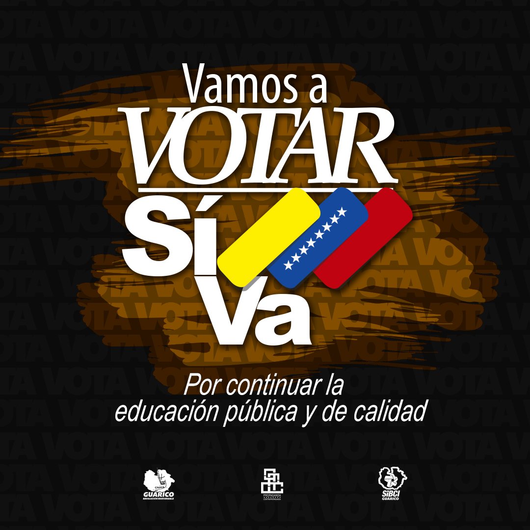 PCPsibci's tweet photo. ¡Por continuar la educación pública y de calidad!
#VenezuelaVotaHoy #VenezuelaEleccionesEnPaz https://t.co/KZgyYvexty