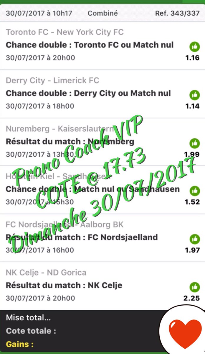 Pronocoach1's tweet image. PRONO COACH VIP

FOOT @ 17.73 ✅

Tous nos MISSILES sont disponibles uniquement sur notre VIP

#ParionsSport #TeamParieur #MortalCombo