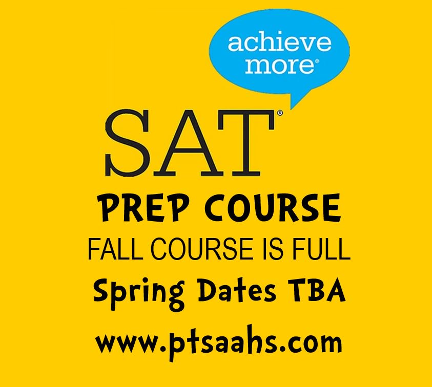SAT prep class for fall semester is full!
