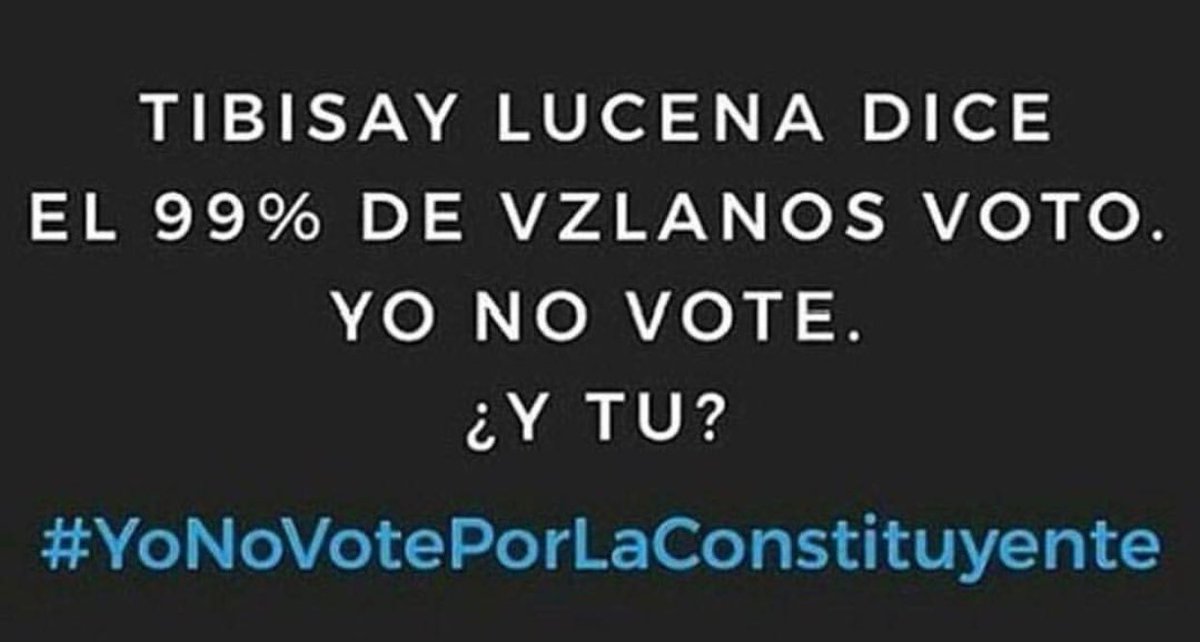 AryanaMichelena's tweet image. Yo no vote ¿Y TÚ? #YoNoVotePorLaConstituyente