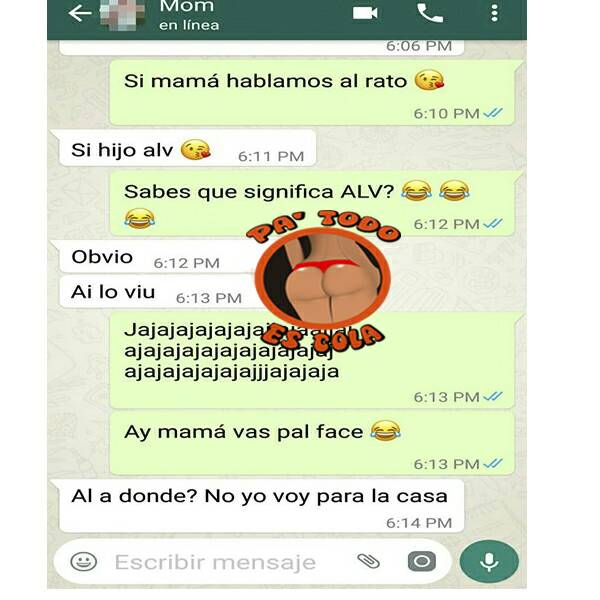 PaTodoEsCola's tweet photo. ALV jajajaja #TipicoDeMamas
#patodoescola #mama #mom #smile #chat #ws #whatsaap #humor #memes https://t.co/SiBmlItOcd
