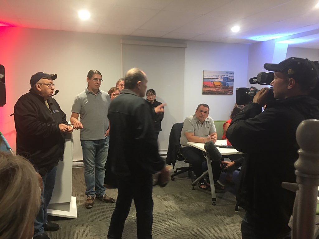 protectlabrador's tweet photo. @Carolyn_Bennett @DrRobbieO @YvonneJJones @APTNNews Kirk Lethbridge to all elected officials in the room: "Make sure you know what side of history you stand on" #FreeTheLabrador3 https://t.co/ZFLzXm3P2z