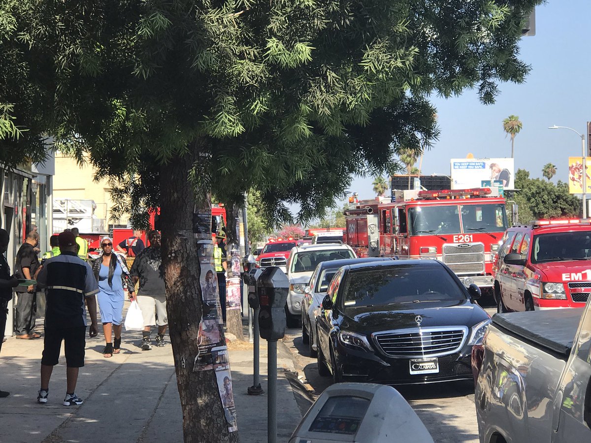 11 injured after driver plows van into crowd in Los Angeles