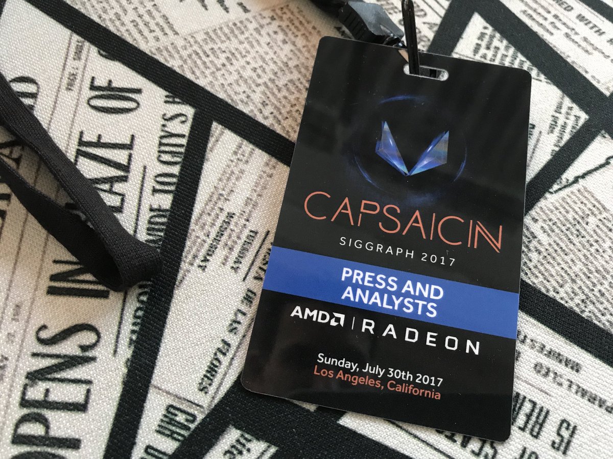 aschilling's tweet image. Lets go! #AMDCapsaicin #VEGALaunch #Vega #SIGGRAPH2017