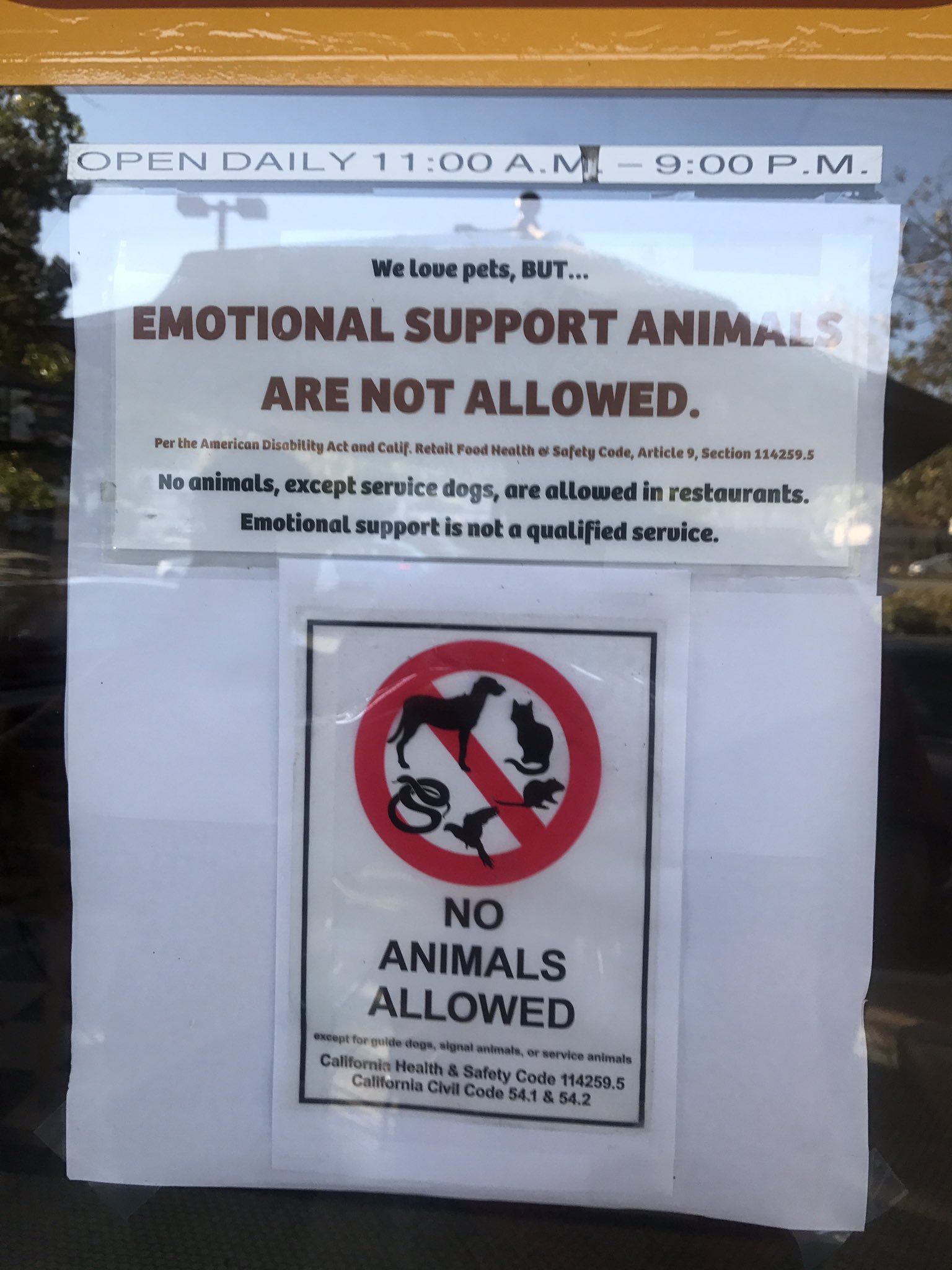 Are Emotional Support Dogs Allowed In Restaurants In California