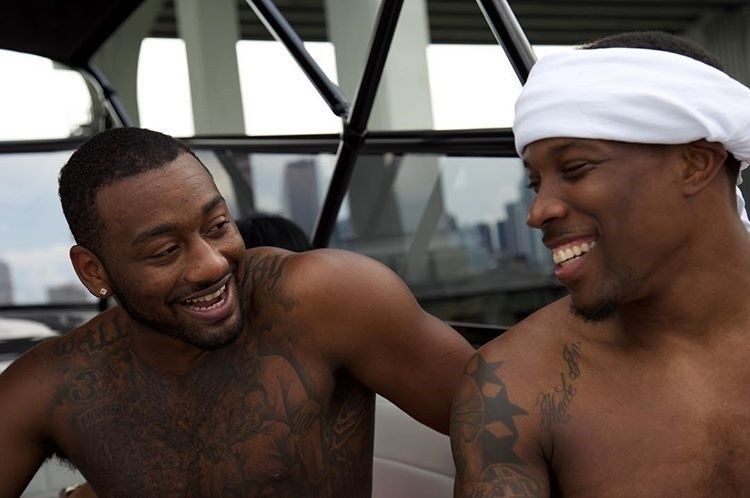 onclephilnba's tweet photo. regram @johnwall UK Made us brothers 4Life @ebled2 …Always great times bro !! #wallway #3Aforlife #5Deep #BYB https://t.co/24qs6gdc3I https://t.co/tGGFRFBu7t