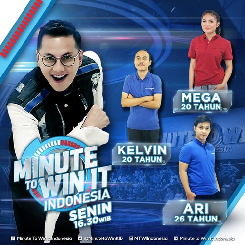 Benar Benar Tegang! gameshow #MTWIIDEps03 akan hadir di depan layar kaca anda 30 menit lagi! <a href="/MinutetoWinItID/">Minute to Win It ID</a>
