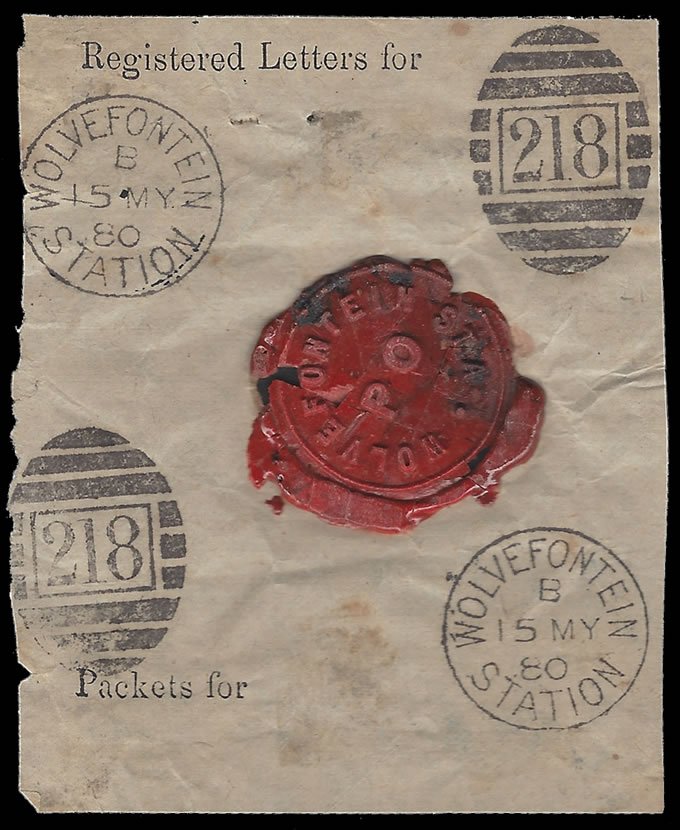FilatAG's tweet photo. #CAPEOFGOODHOPE 1880 WOLVEFONTEIN STATION MAILBAG SEAL ETC: https://t.co/zIYWk2MwR6
#Rare #Mailbag #StampCollecting #Stamps #Seal https://t.co/7DIxosJ9Vp